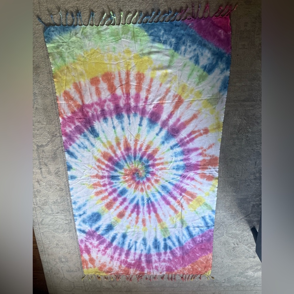 Custom Tie-Dyed Turkish Towel